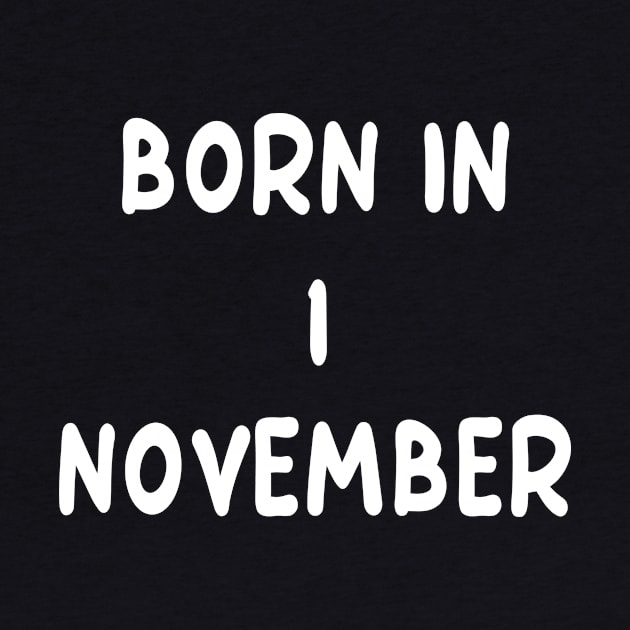 Born In 1 November by Fandie